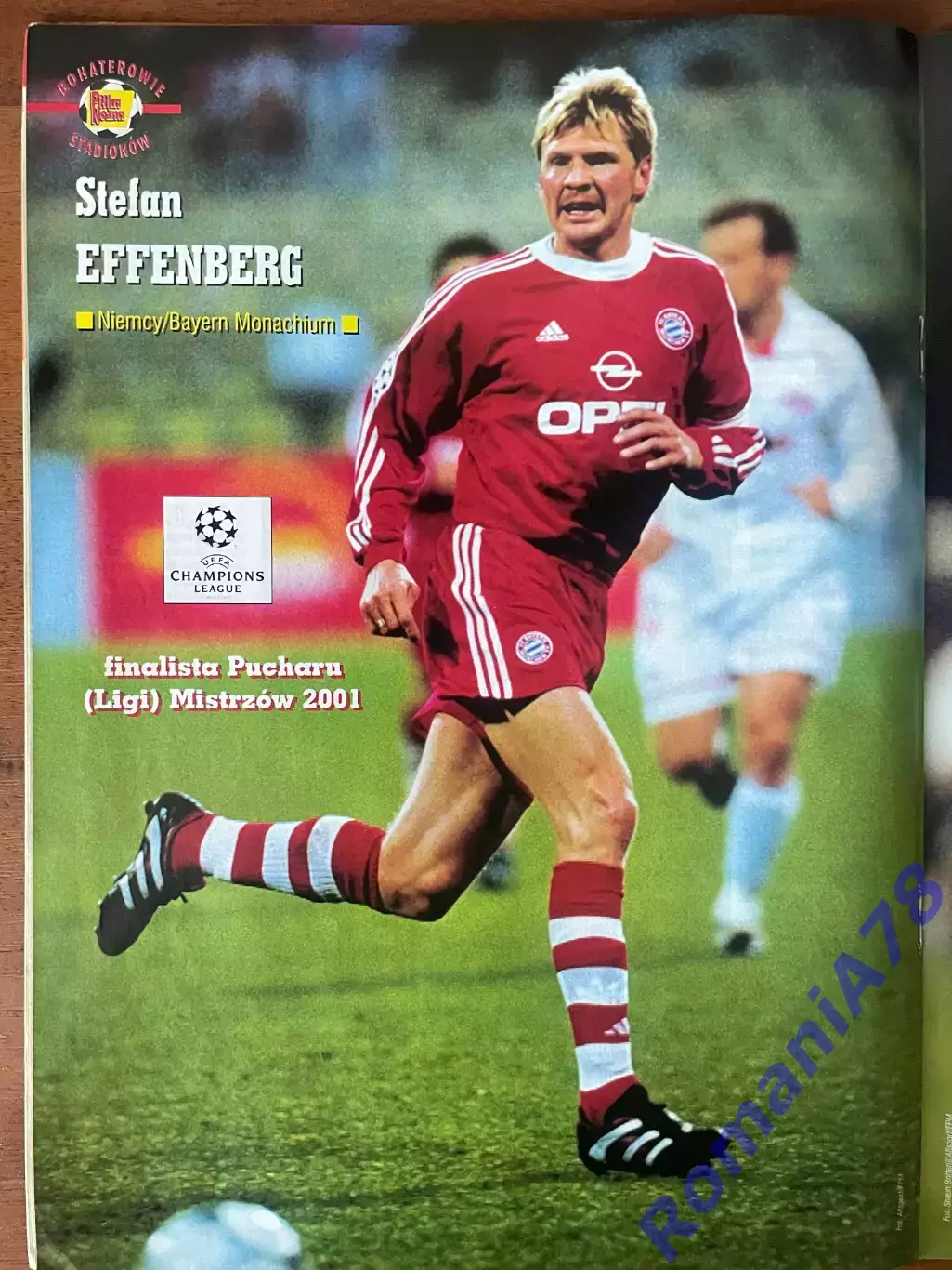 Журнал. .Футбол Pilka Nozna N21/2001.Постер Еффенберг,Карью. 1