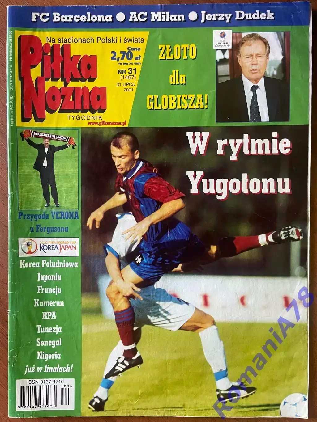 Журнал.Футбол Pilka Nozna N31/2001.Постер Валенсія