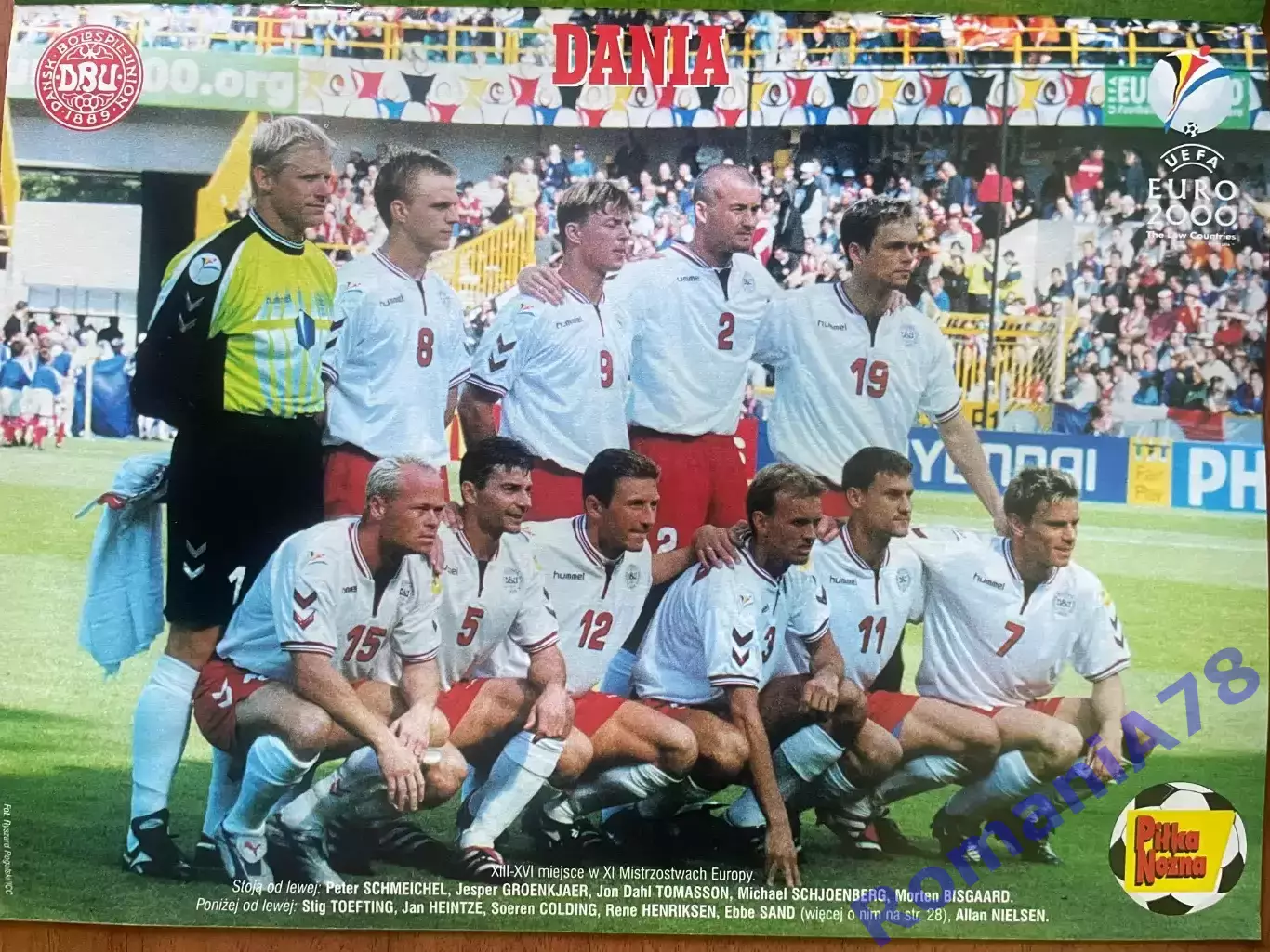Журнал. Футбол Pilka Nozna N2/2001 Постер Данія,Рух 1