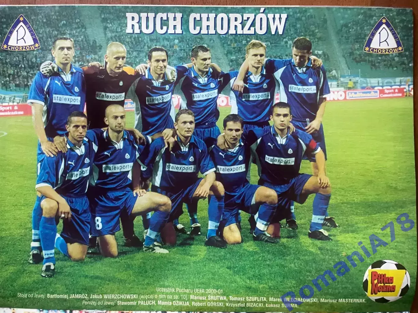 Журнал. Футбол Pilka Nozna N2/2001 Постер Данія,Рух 3