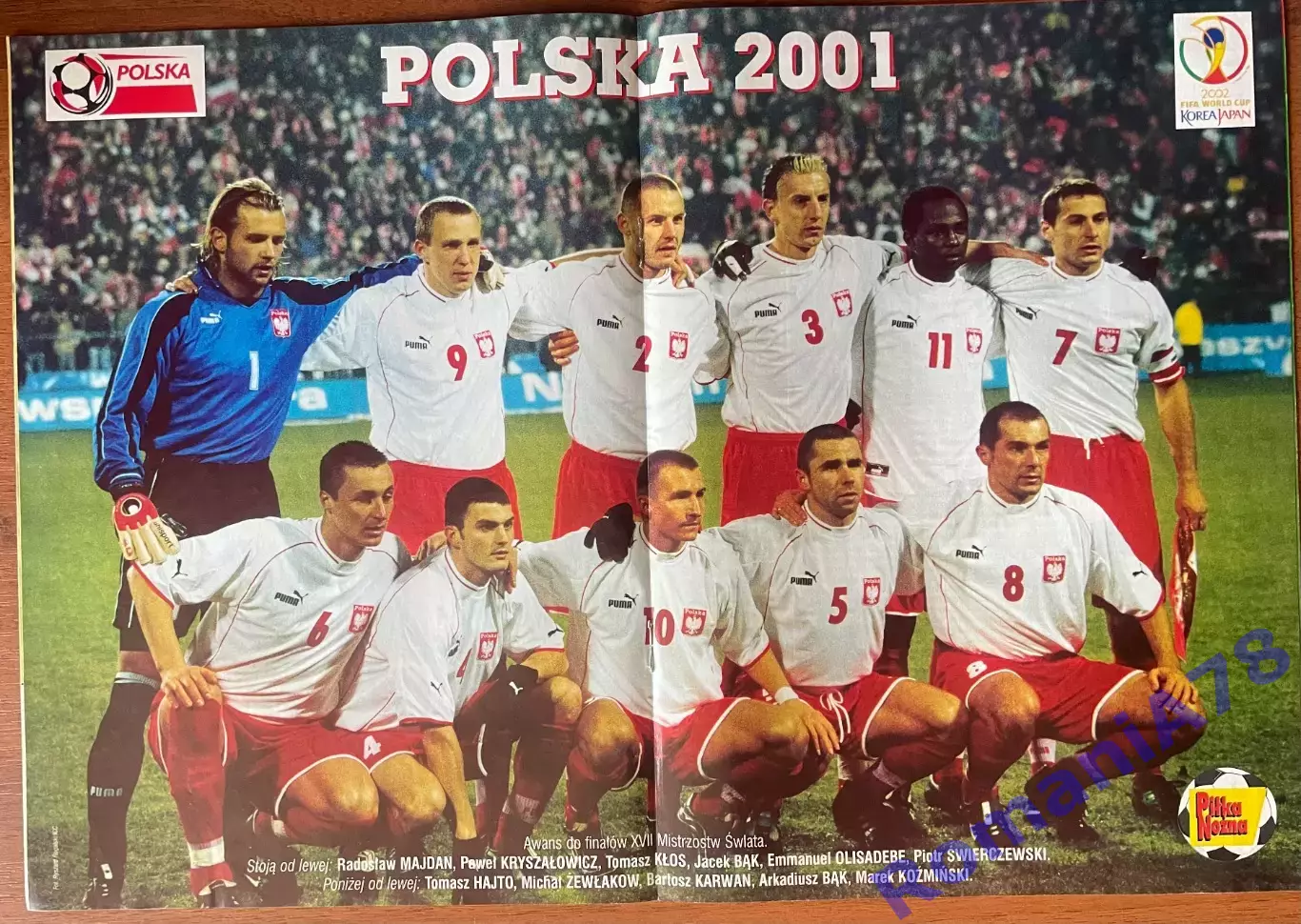 Журнал. Футбол Pilka Nozna N49/2001 Постер Польща 1