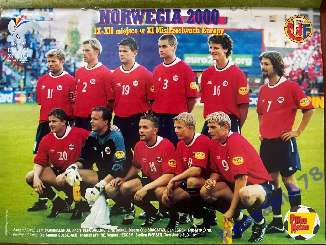 Журнал. Футбол Pilka Nozna N31/ 2000.Постер Норвегія,Погонь 1