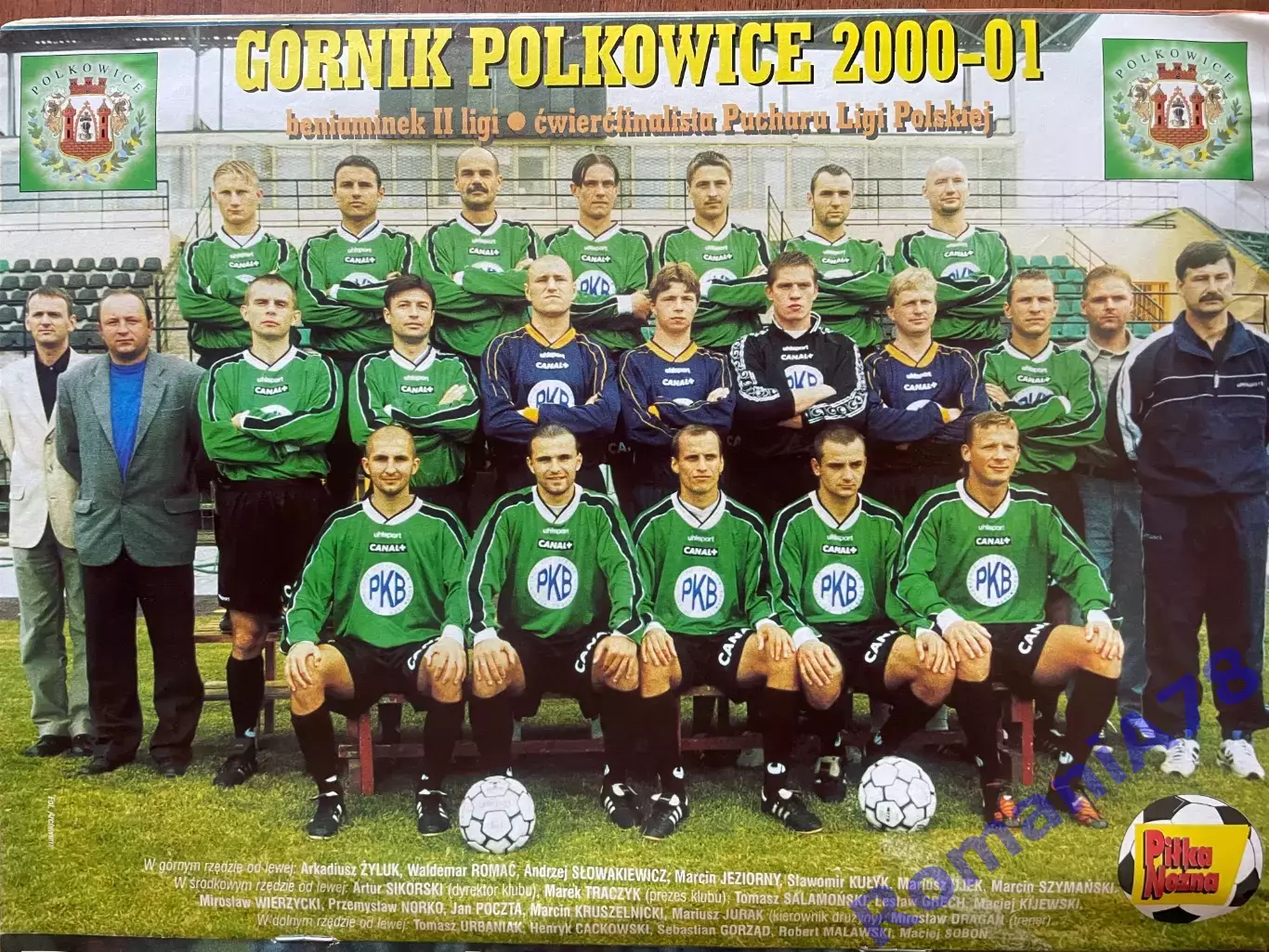 Журнал. Футбол Pilka Nozna N40/ 2000.Постер Уельс,Гурнік 2