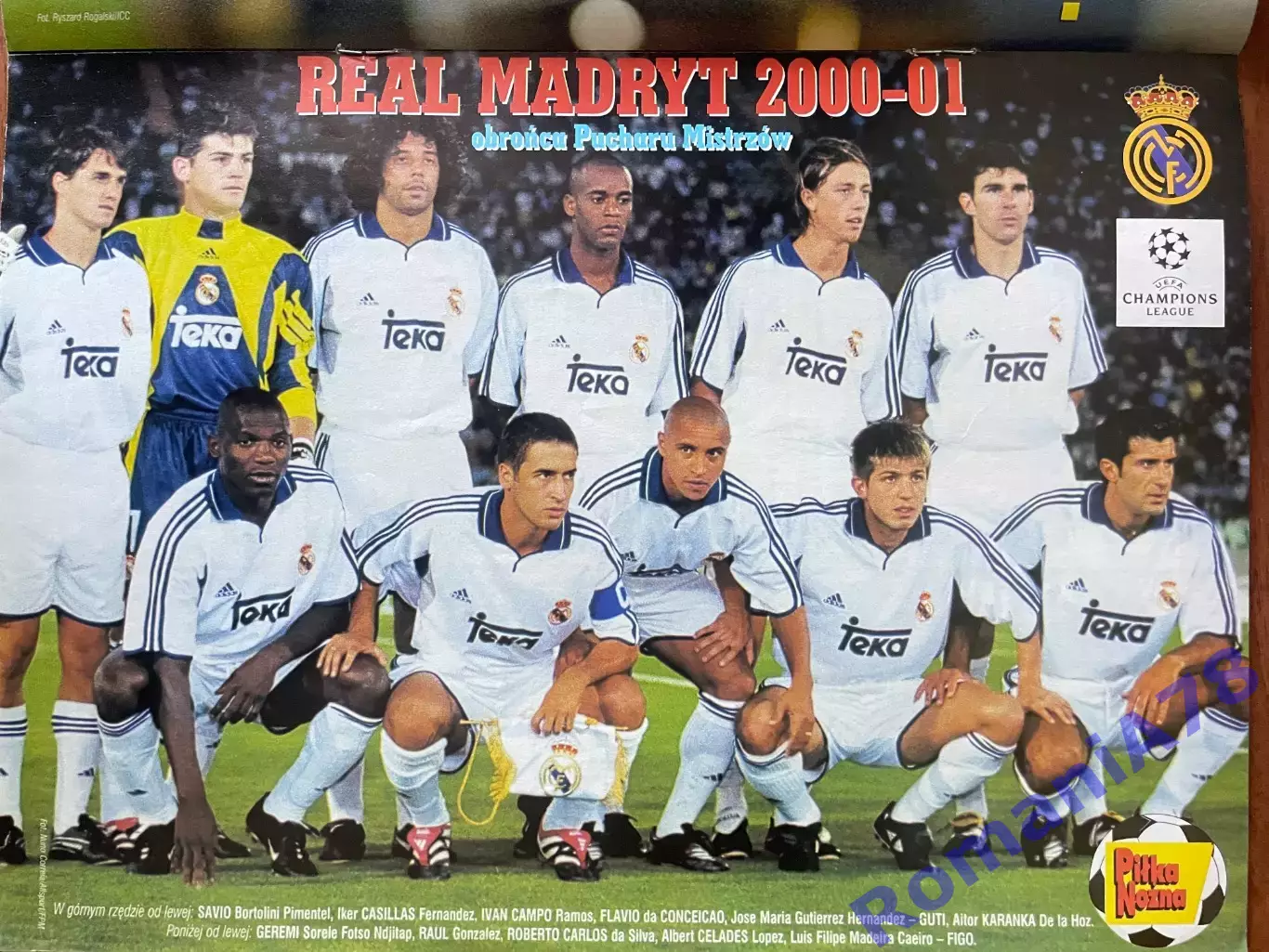 Журнал. Футбол Pilka Nozna N39/ 2000.Постер Реал,Фрей 1