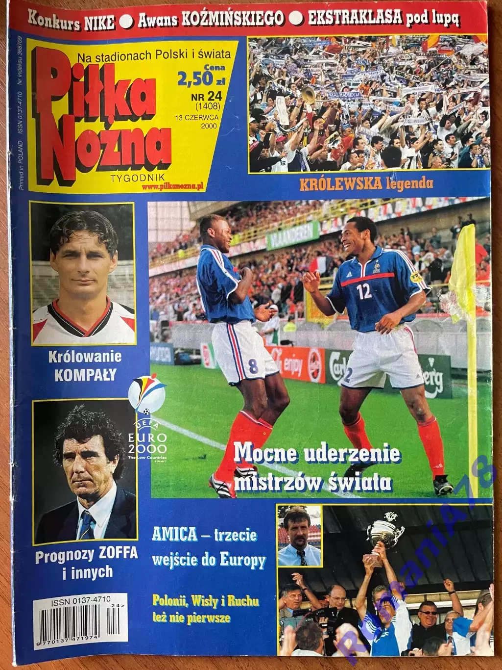 Журнал. Футбол Pilka Nozna N24/ 2000.Постер Баварія,Мельбю