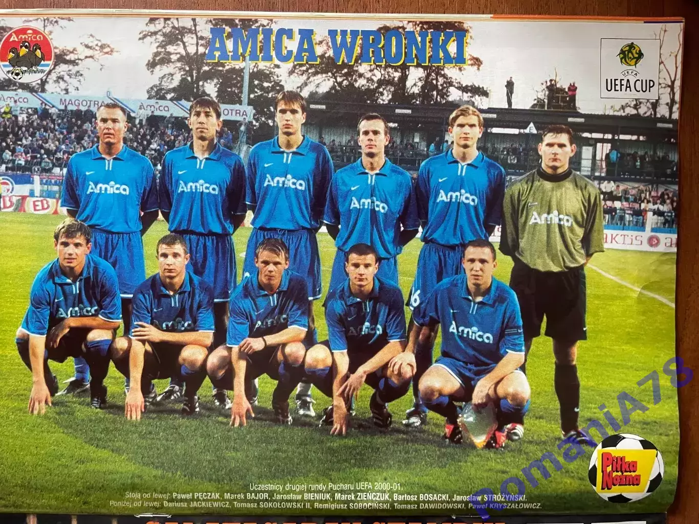 Журнал. Футбол Pilka Nozna N42/ 2000.Постер Галатасарай,Аміка. 2