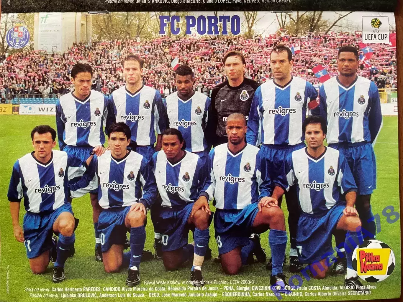 Журнал. Футбол Pilka Nozna N45/ 2000.Порто,Лаціо,Легія. 1