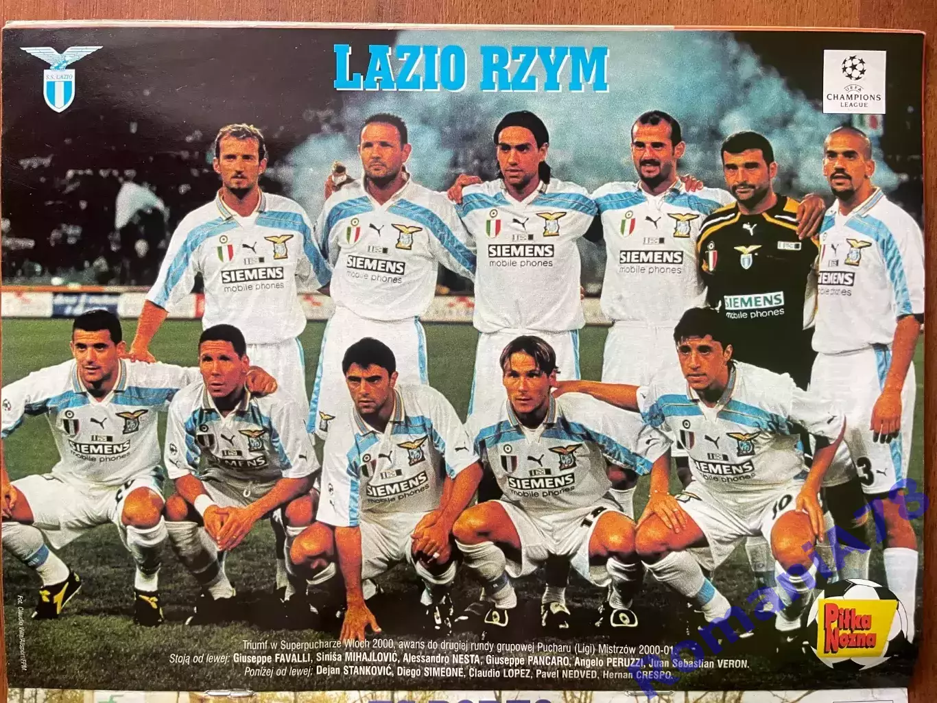Журнал. Футбол Pilka Nozna N45/ 2000.Порто,Лаціо,Легія. 2