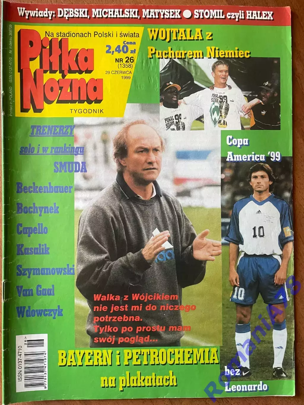 Журнал. Футбол Pilka Nozna N26/1999 Постер Баварія