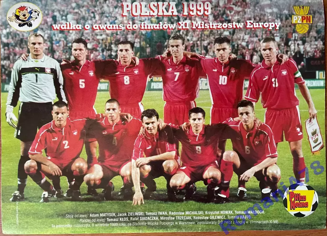 Футбол Pilka Nozna Постер Poster Польща