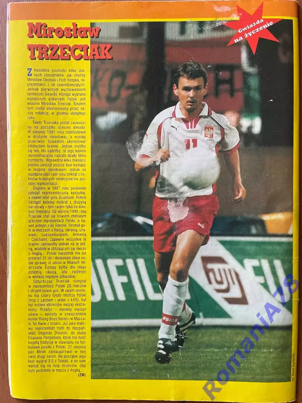 Журнал. Футбол Pilka Nozna N35/1999 Постер Польща 3