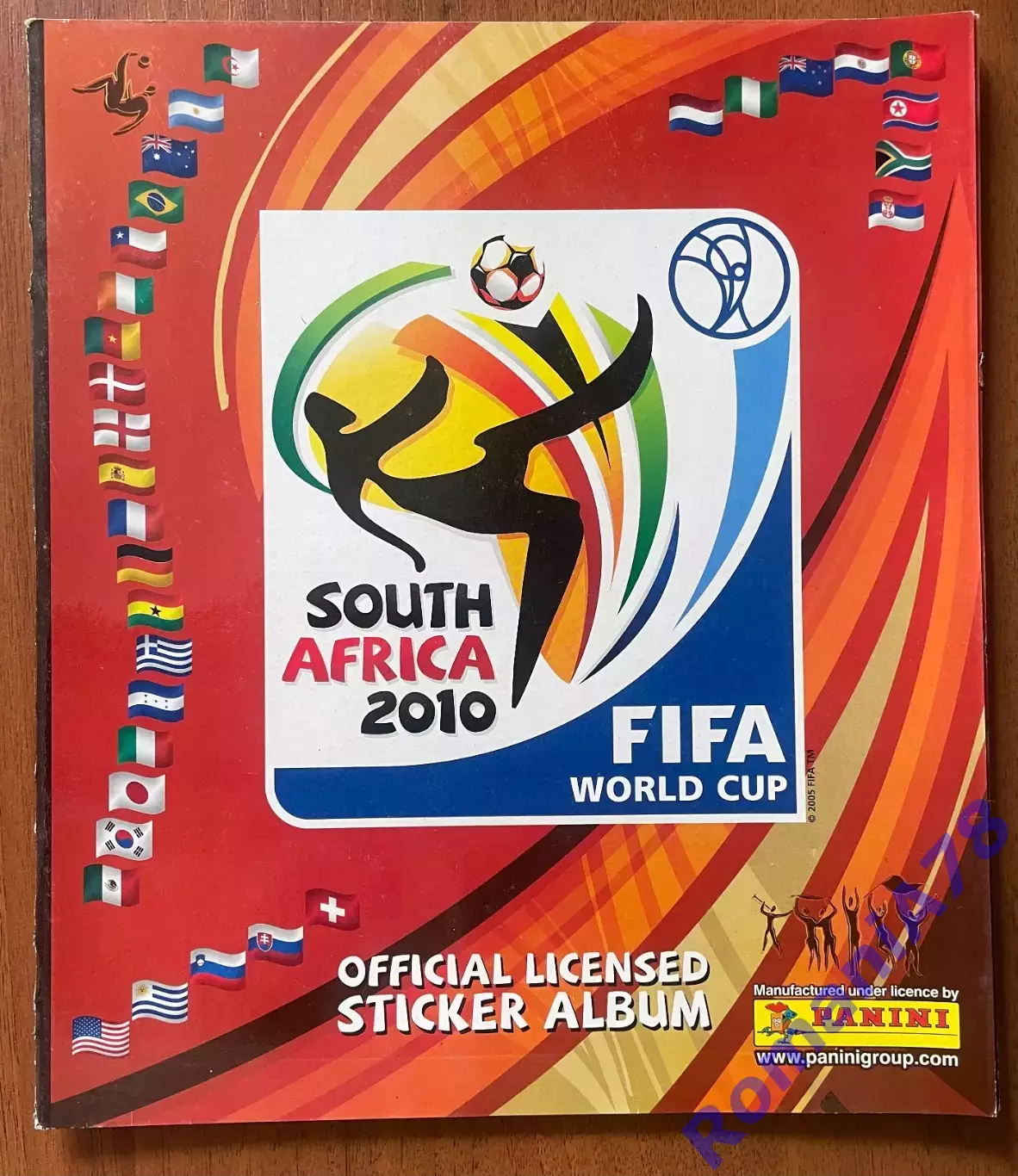 Футбол.Альбом.Чемпіонат Світу 2010.Panini.Порожній альбом.