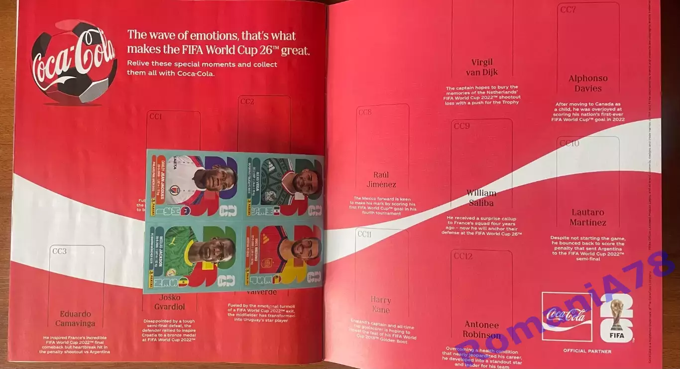 Футбол.Альбом.Чемпіонат Світу 2026 Panini Порожній альбом. 2