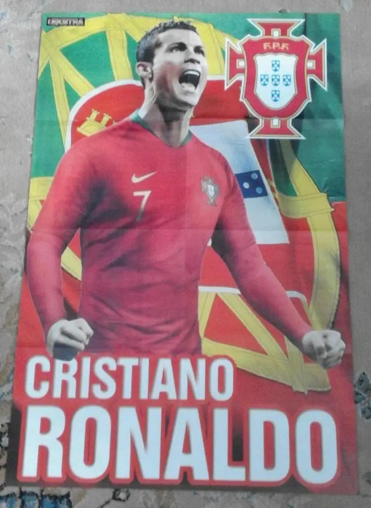 Двосторонній постер.Плакат.Календар ЧС і Роналду. 1