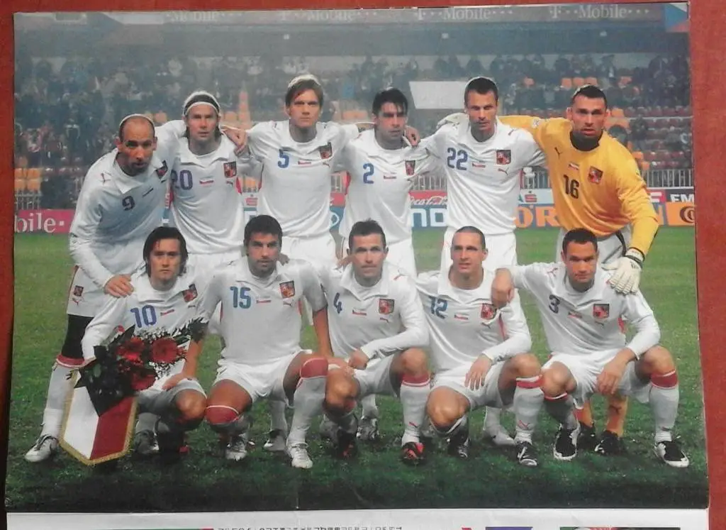 Постер из журнала Футбол.Евро-2008.Сб.Чехия.