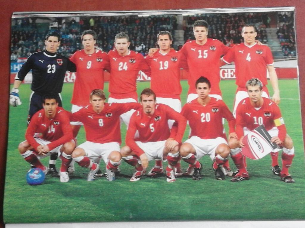 Постер из журнала Футбол.Евро-2008.Сб.Австрия