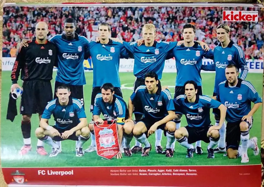 Постер из журнала Kicker(Кикер).Ливерпуль