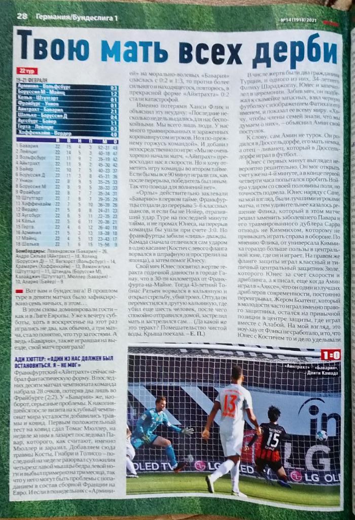 Журнал. Футбол. N 14/2021.Постер Холанд. 6