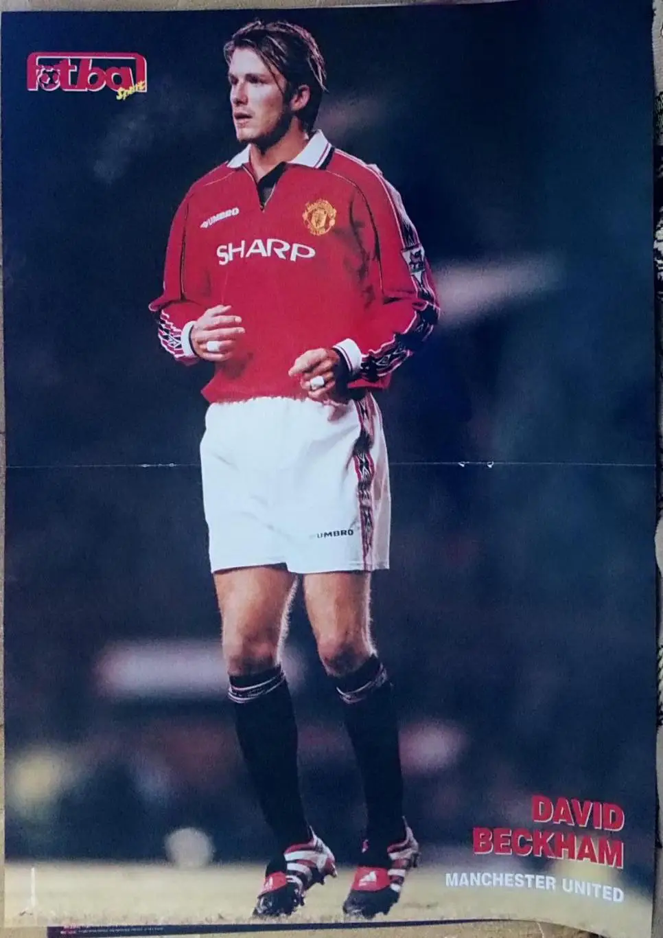 Футбол. Постер Бекхем з журналу Fotbal. .