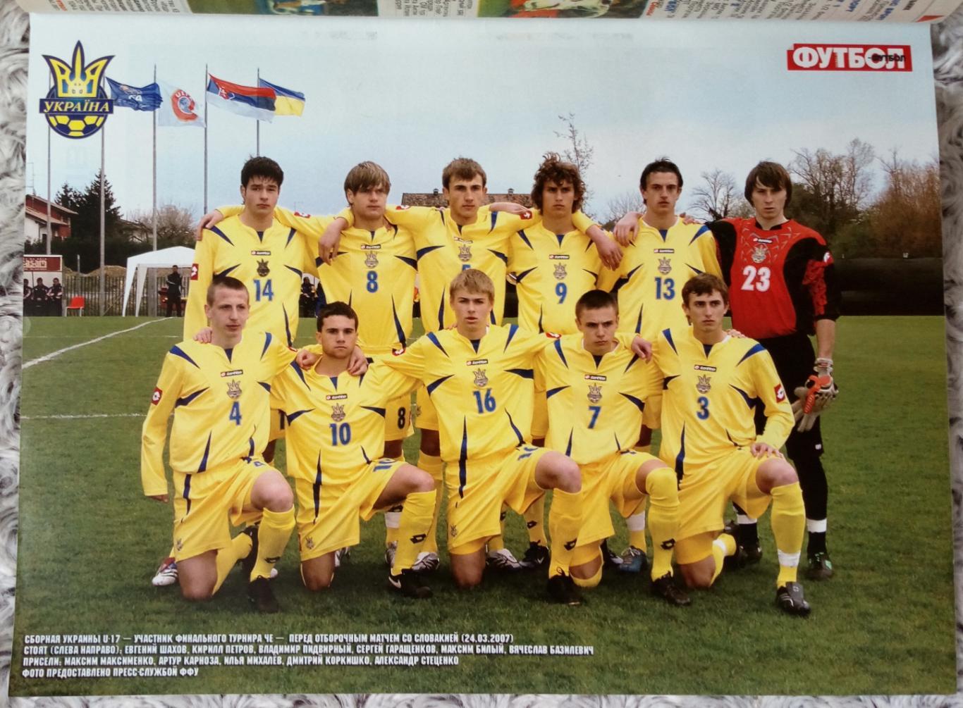 Журнал. Футбол. N2/2007. Постер Україна. 1
