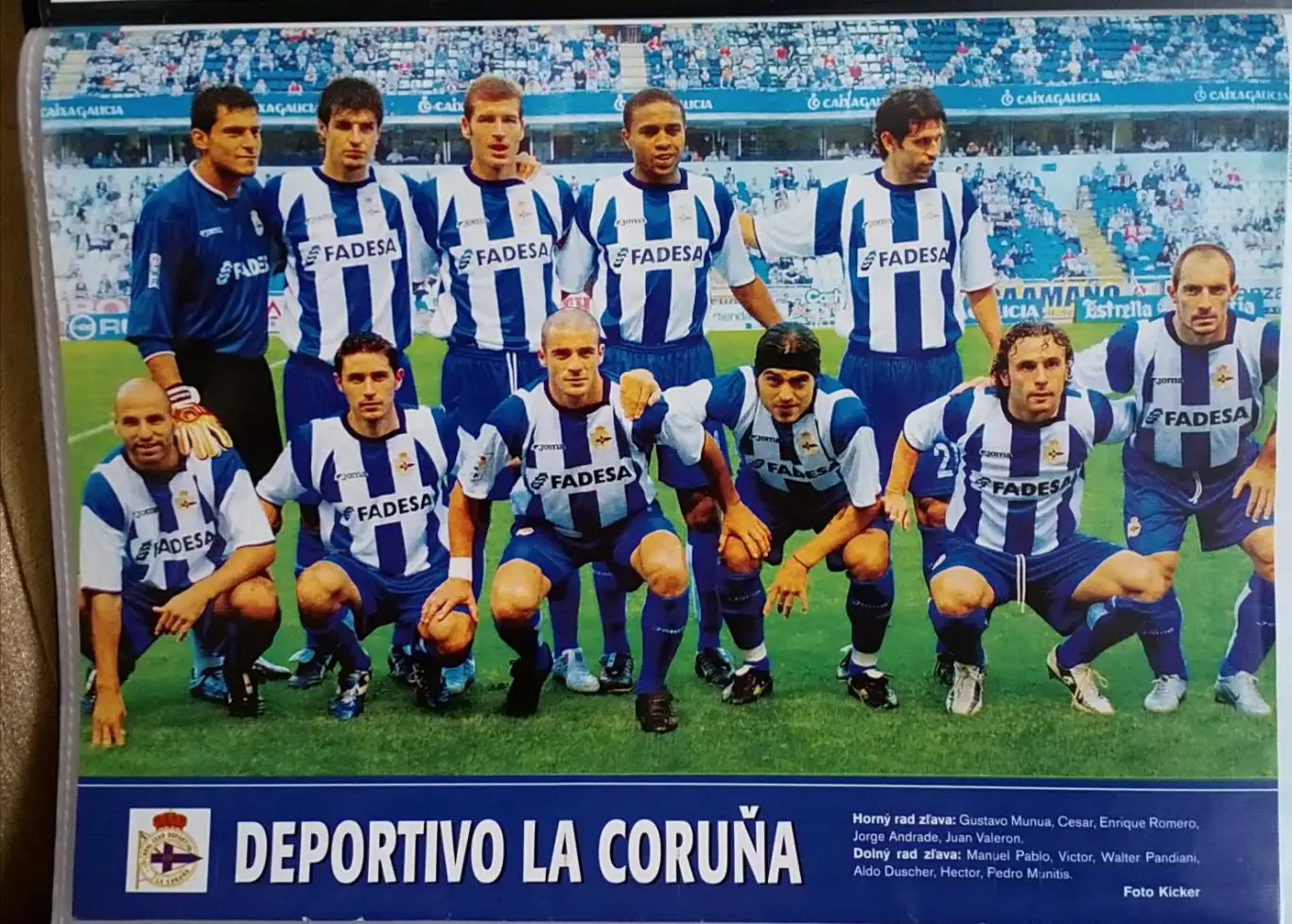 Постер Депортиво з журнала Futball.