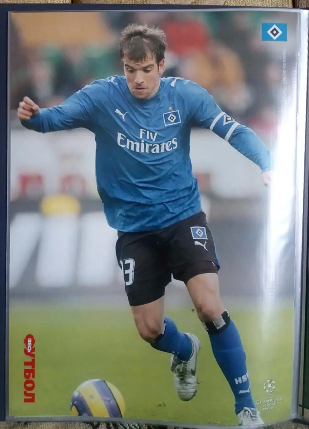 Футбол. Двосторонній постер Ван дер Сар, Ван дер Варт. 1