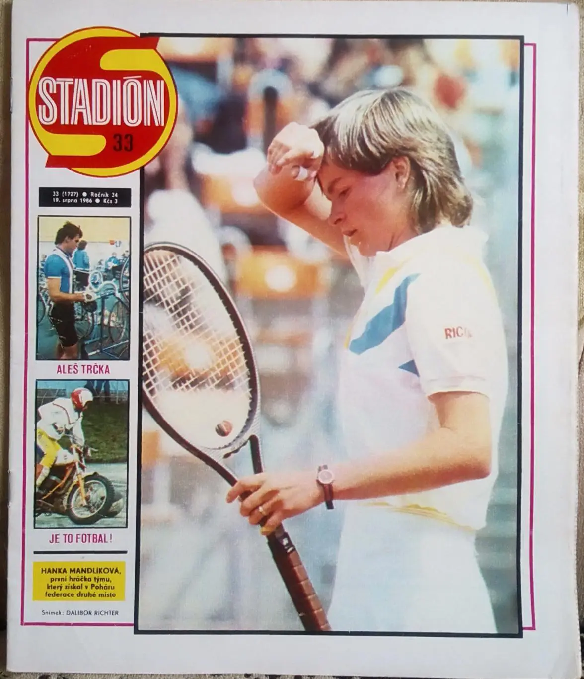 Журнал. Стадіон. Stadion. N 33/1986.Постер Франція.