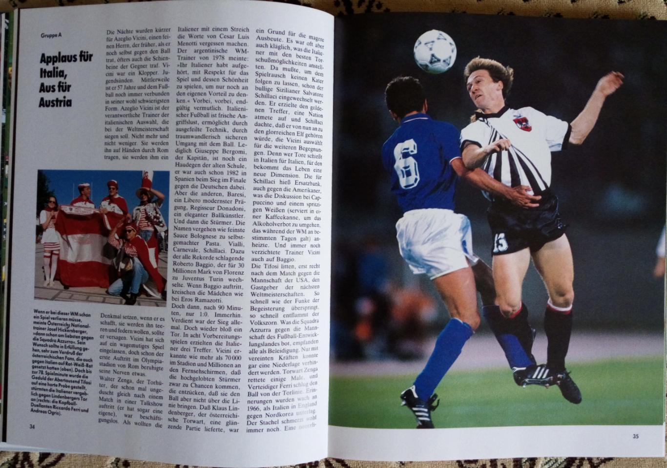 Футбол Книга-фотоальбом. Чемпіонат світу - 1990.Італія-90. 1