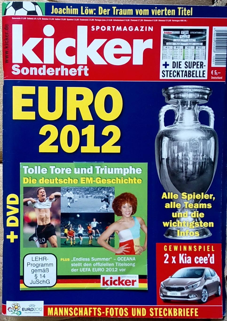Футбол, Чемпіонат Європи 2012, cпецвидання Кікер / Kicker Sonderheft Euro 2012.