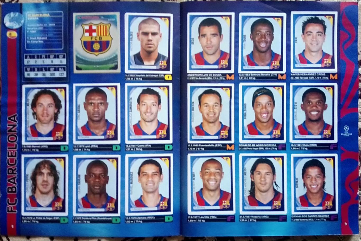 Футбол. Panini. Ліга Чемпіонів 2007-2008. 6