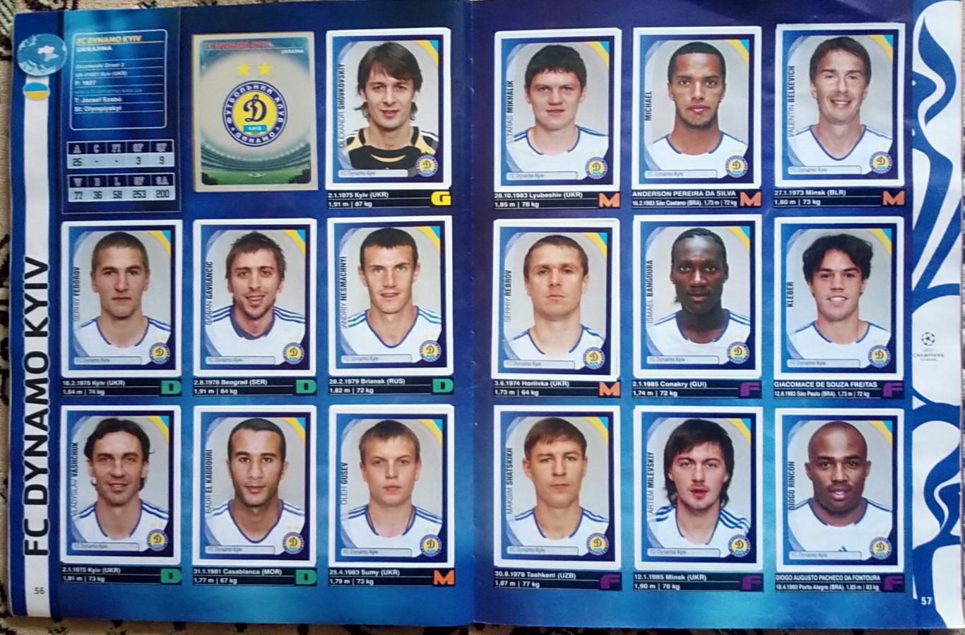 Футбол. Panini. Ліга Чемпіонів 2007-2008. 7