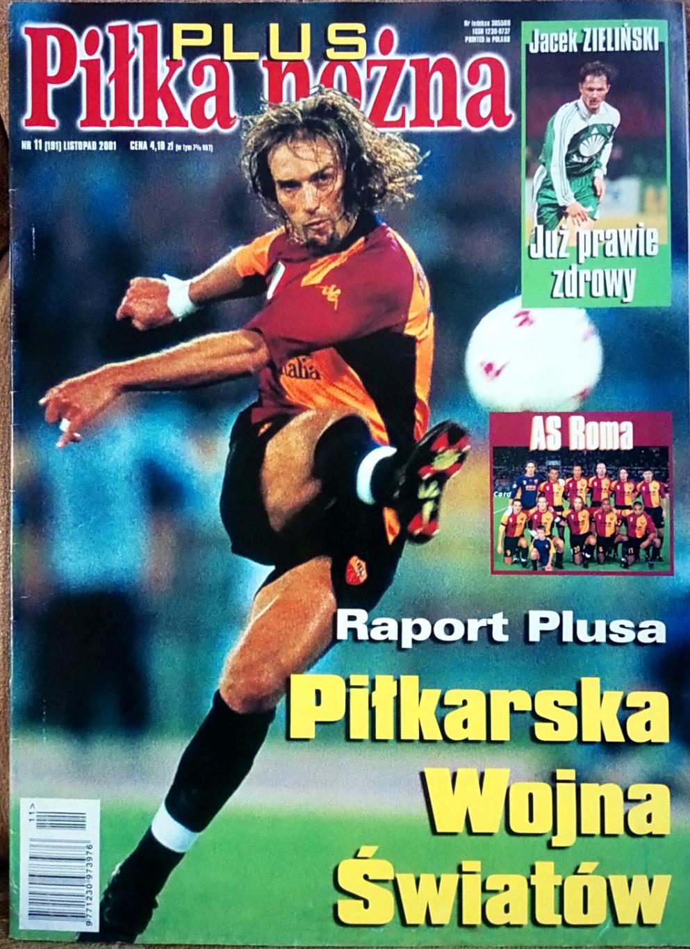 Футбол. Журнал. Pilka Nozna Plus N11/2001.