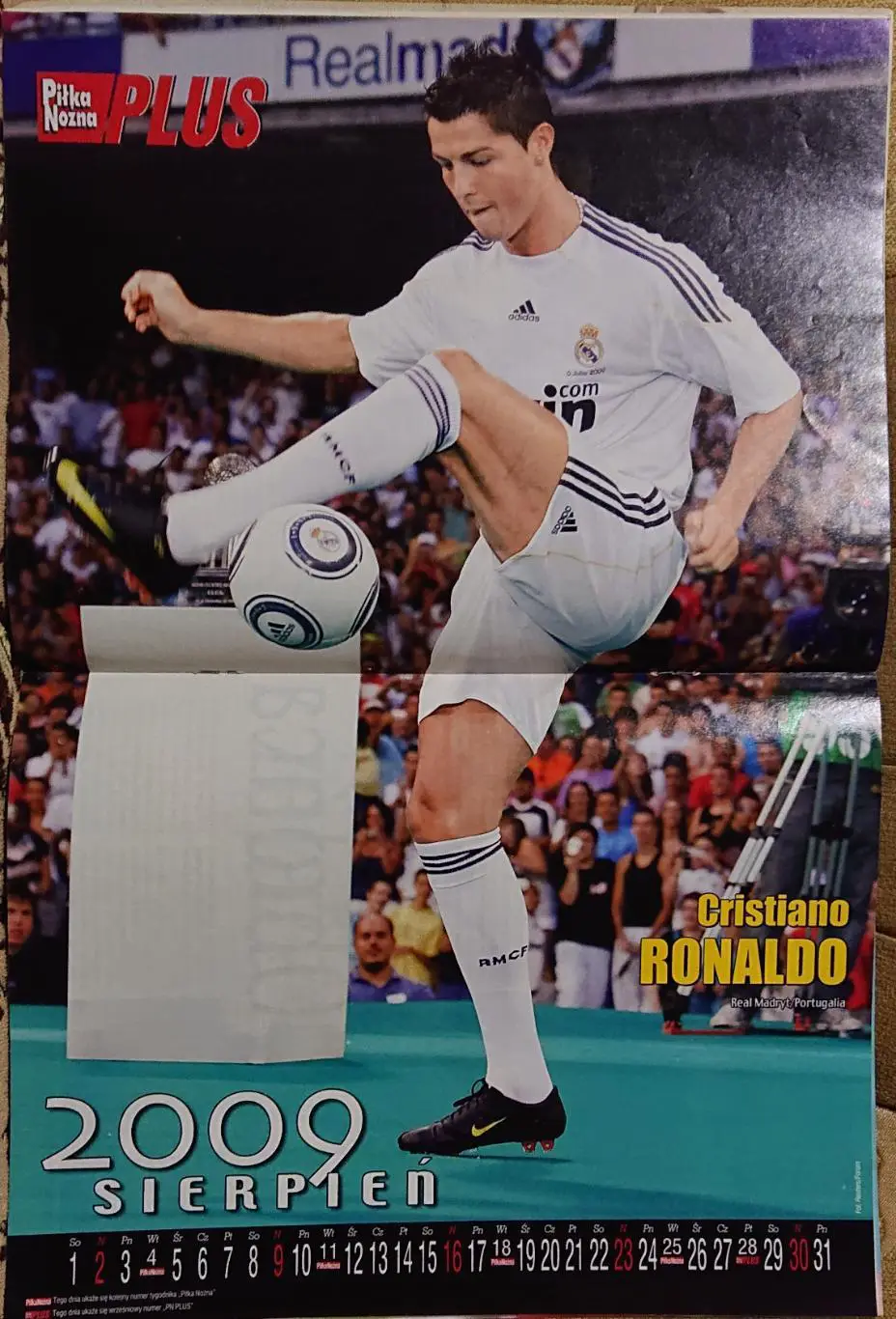 Журнал.Pilka Nozna Plus.N8/2009.Постер Роналдо. 1