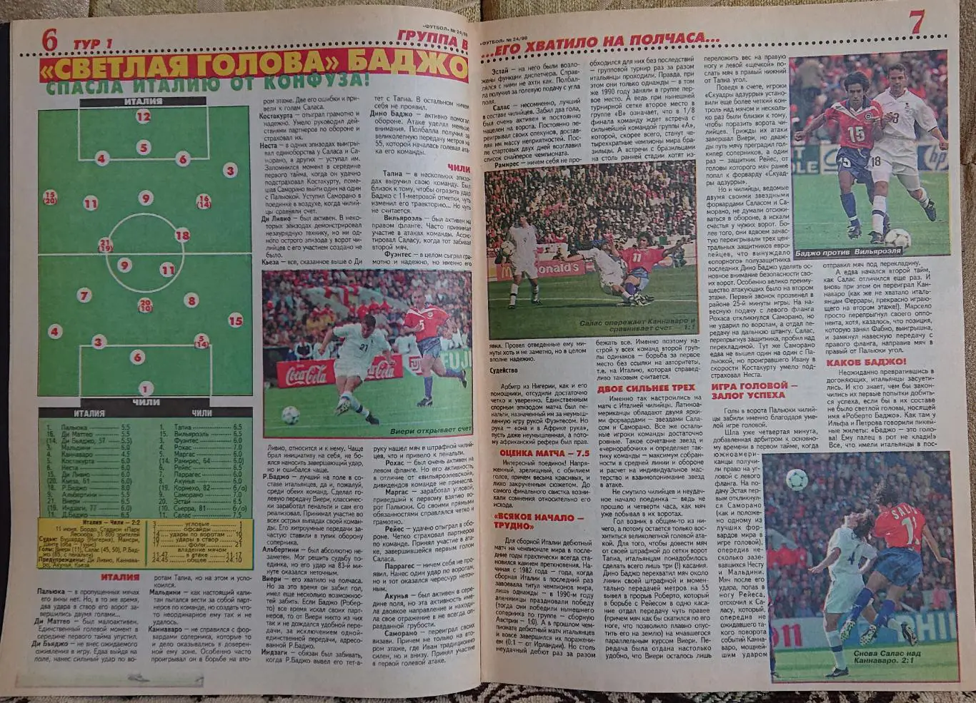 Футбол.Журнал.N24/1998.Постер Іспанія 3