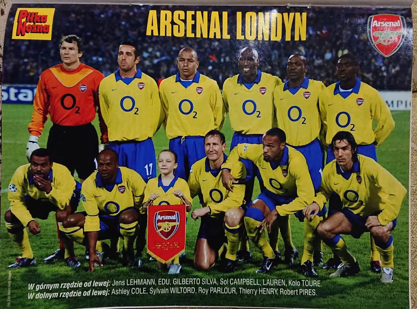 Журнал. Футбол Pilka Nozna N18/2004. Постер Арсенал. 1