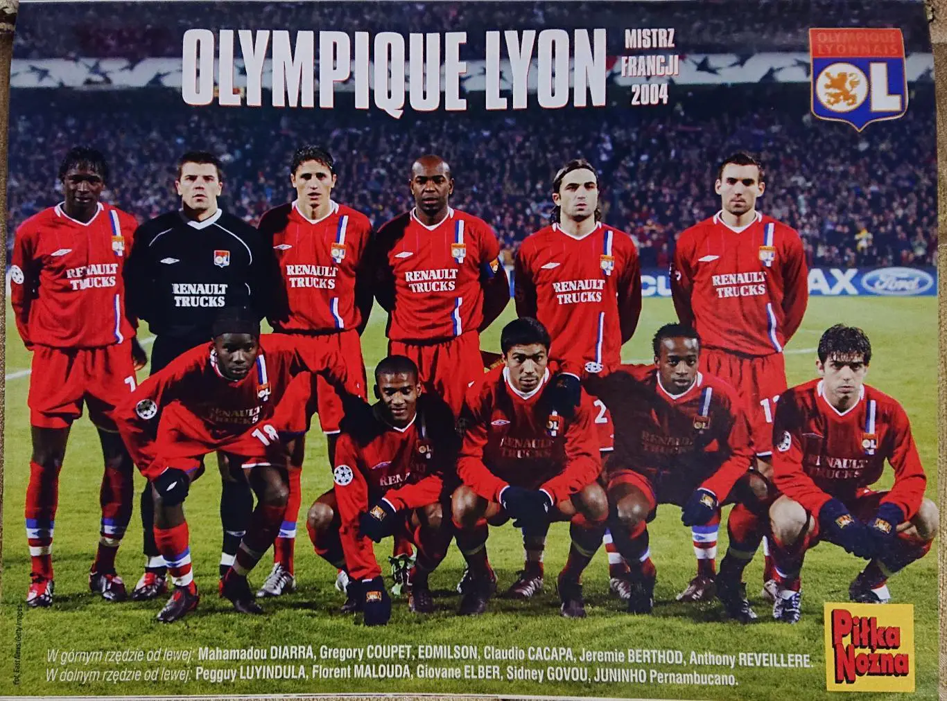 Журнал. Футбол Pilka Nozna N21/2004. Постер Вітор Байя,Ліон.. 1