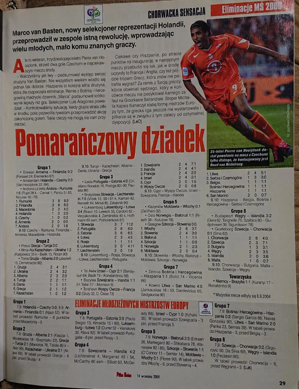 Журнал. Футбол Pilka Nozna N37/2004. 1