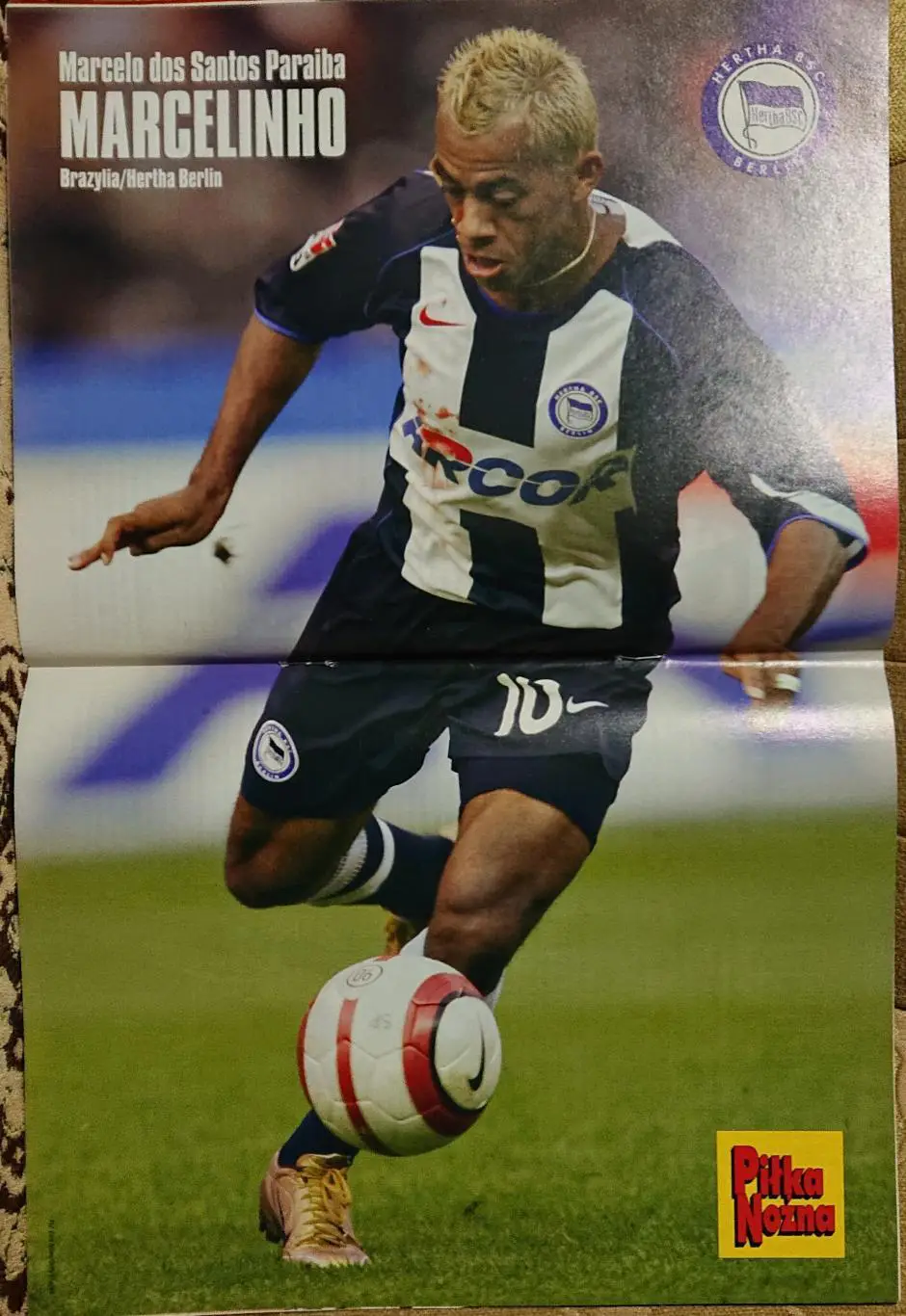 Журнал. Футбол Pilka Nozna N43/2004.Постер Марселіньо. 1