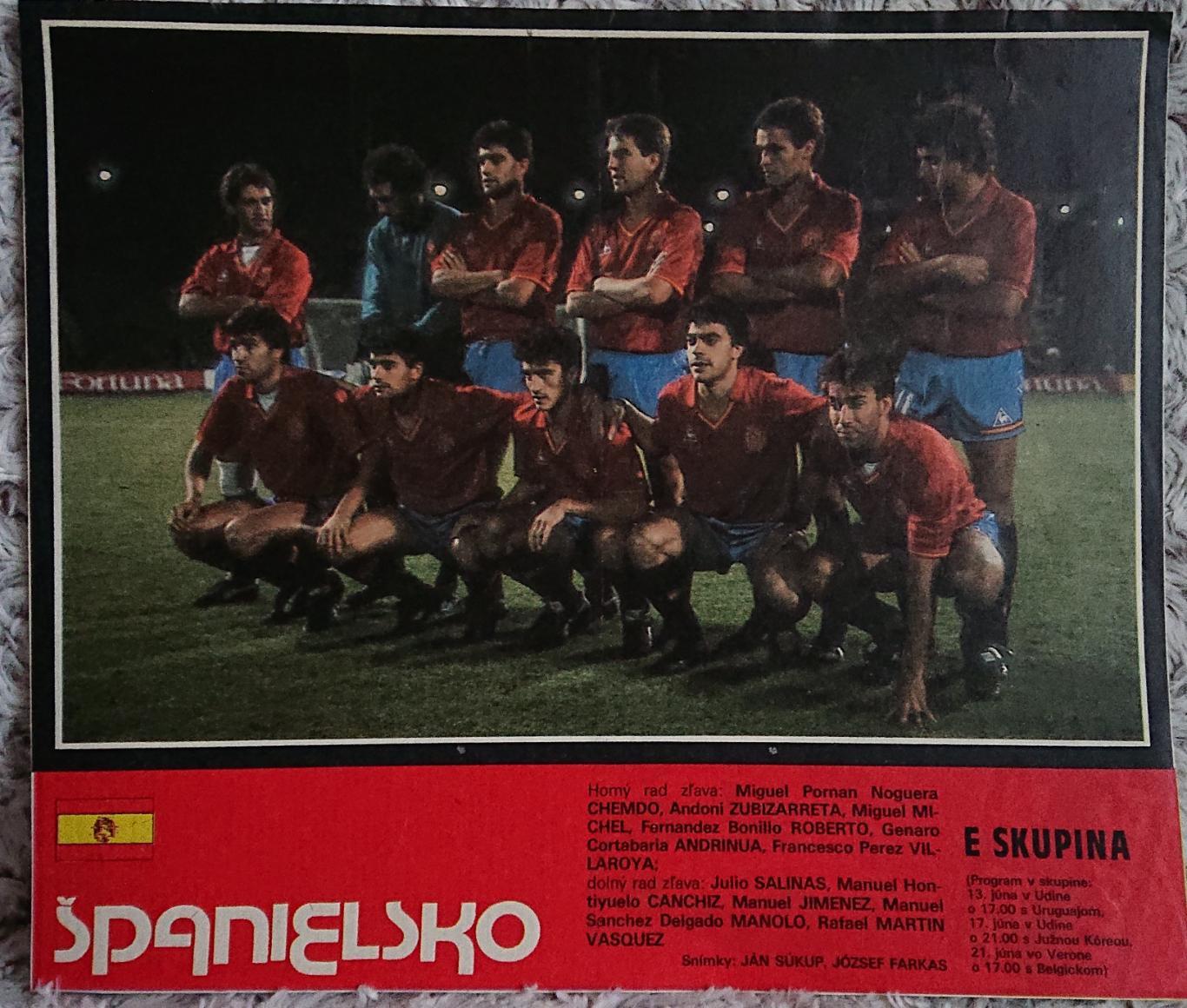 Футбол. Постер із журнала Start/Старт Іспанія