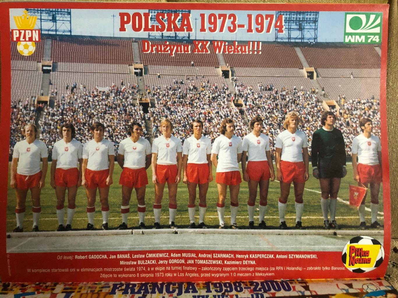 Журнал. Футбол Pilka Nozna N51-53/2000.Постер Польща.Франція 2