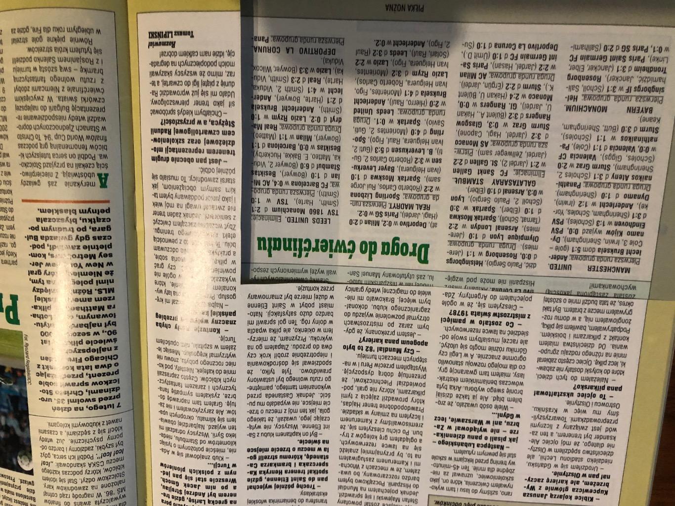 Журнал. Футбол Pilka Nozna N13/2001.Постер Вісла,Гжибовскі.. 5