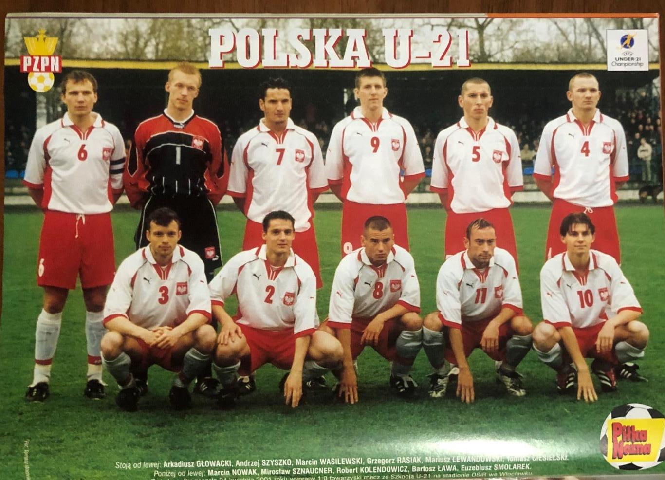 Журнал. Футбол Pilka Nozna N20/2001.Постер Польща,Коллер. 3