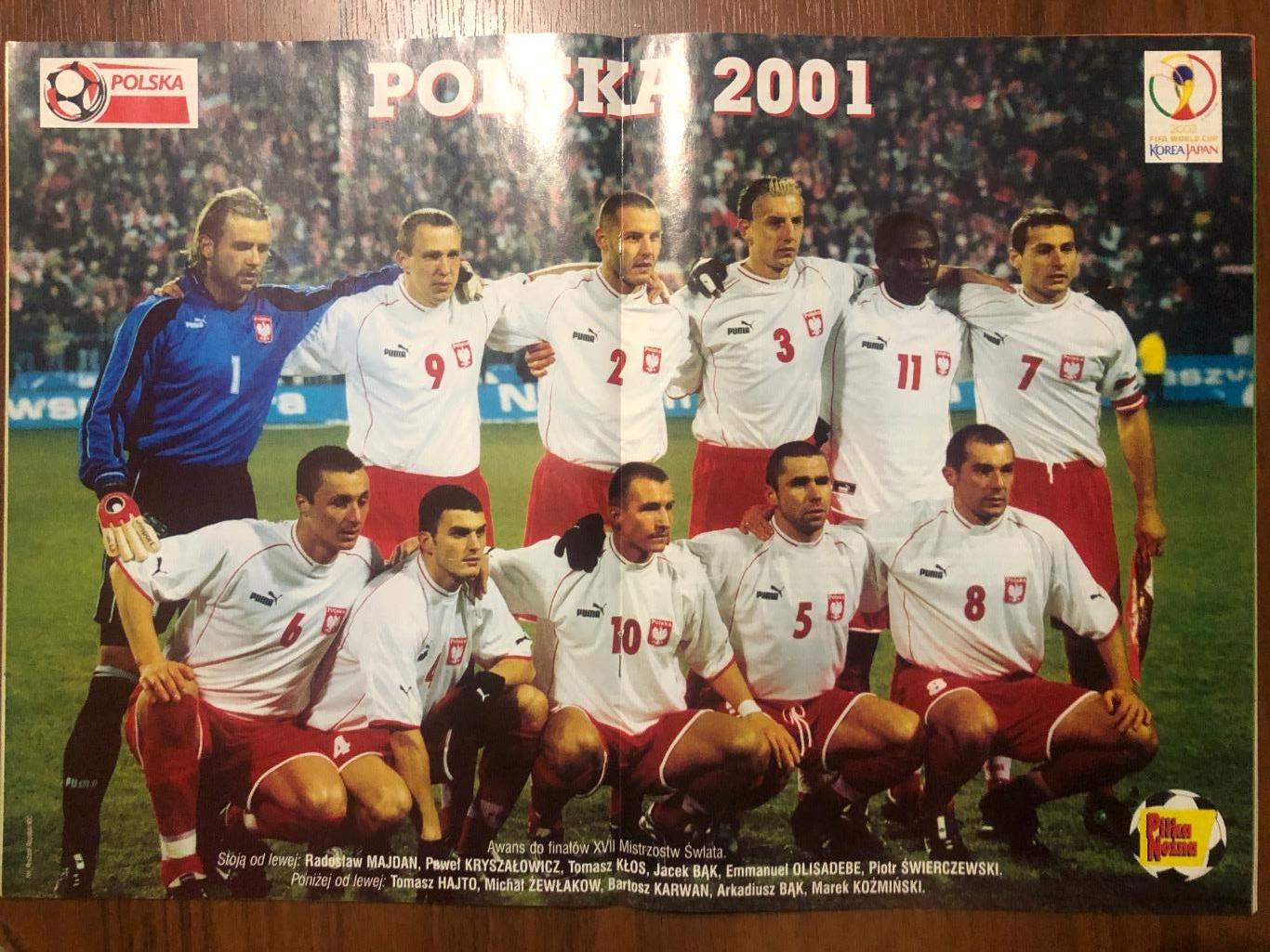 Журнал. Футбол Pilka Nozna N49/2001.Постер Польща.. 2