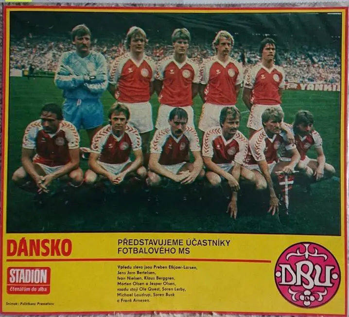 Футбол. Постер зжурналу Стадіон. /Stadion Данія