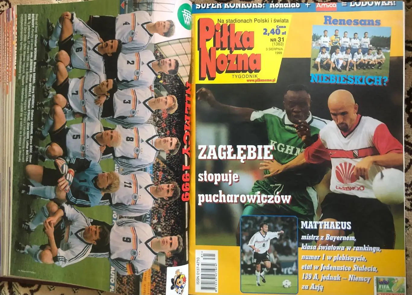 Pilka Nozna.1999.N 24-52.Футбол.Підшивка. 1