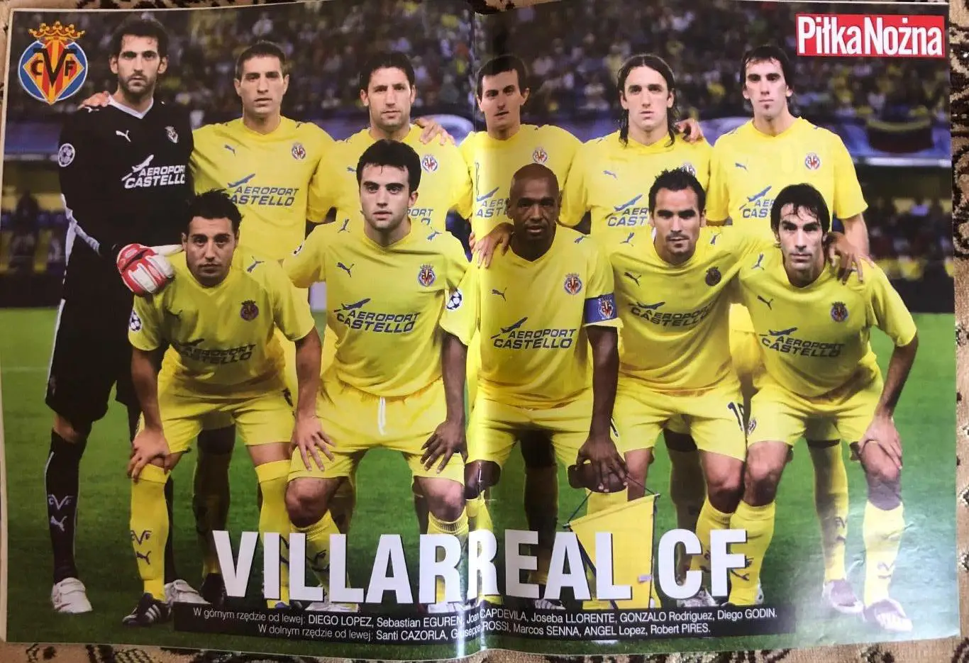 Журнал. Футбол Pilka Nozna N42/2008.Постер Вільяреал 1