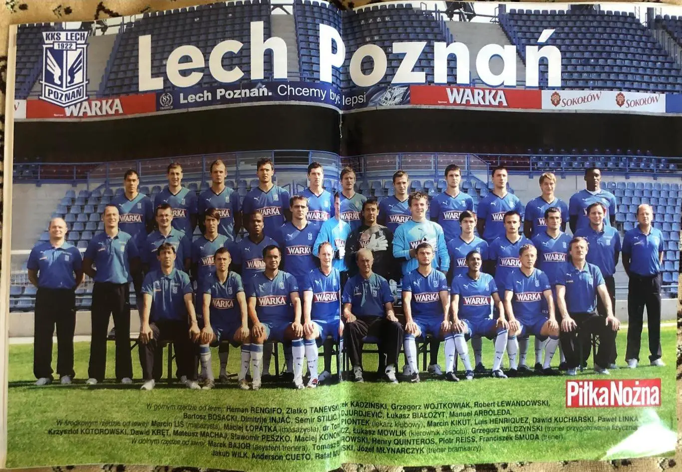 Журнал. Футбол Pilka Nozna N32/2008.Постер Лєх 1