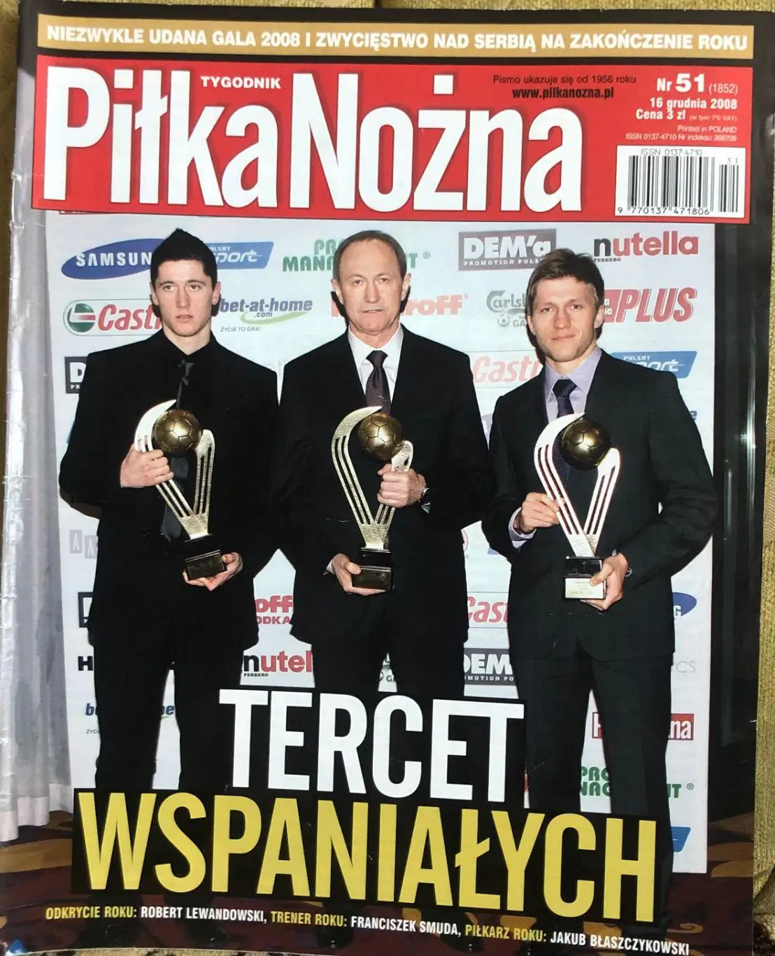 Журнал. Футбол Pilka Nozna N51/2008.Постер Блащиковсі