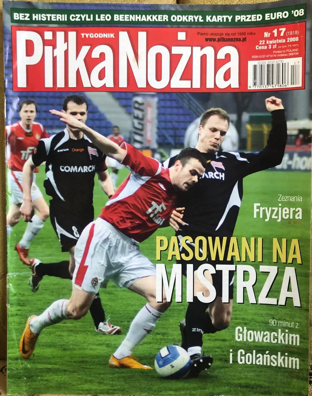 Журнал. Футбол Pilka Nozna N17/2008.Постер Голанскі