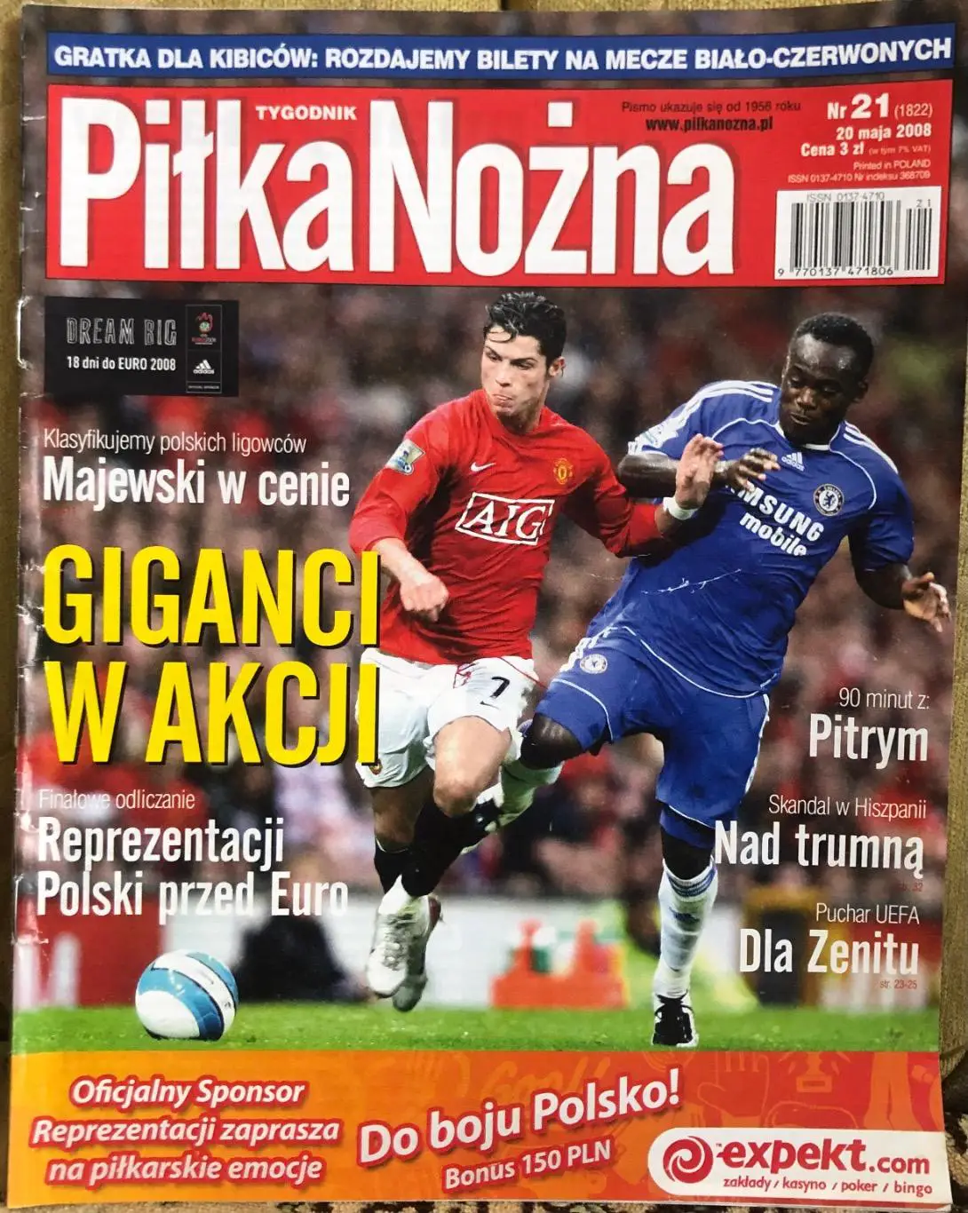 Журнал. Футбол Pilka Nozna N21/2008.Постер Зеніт